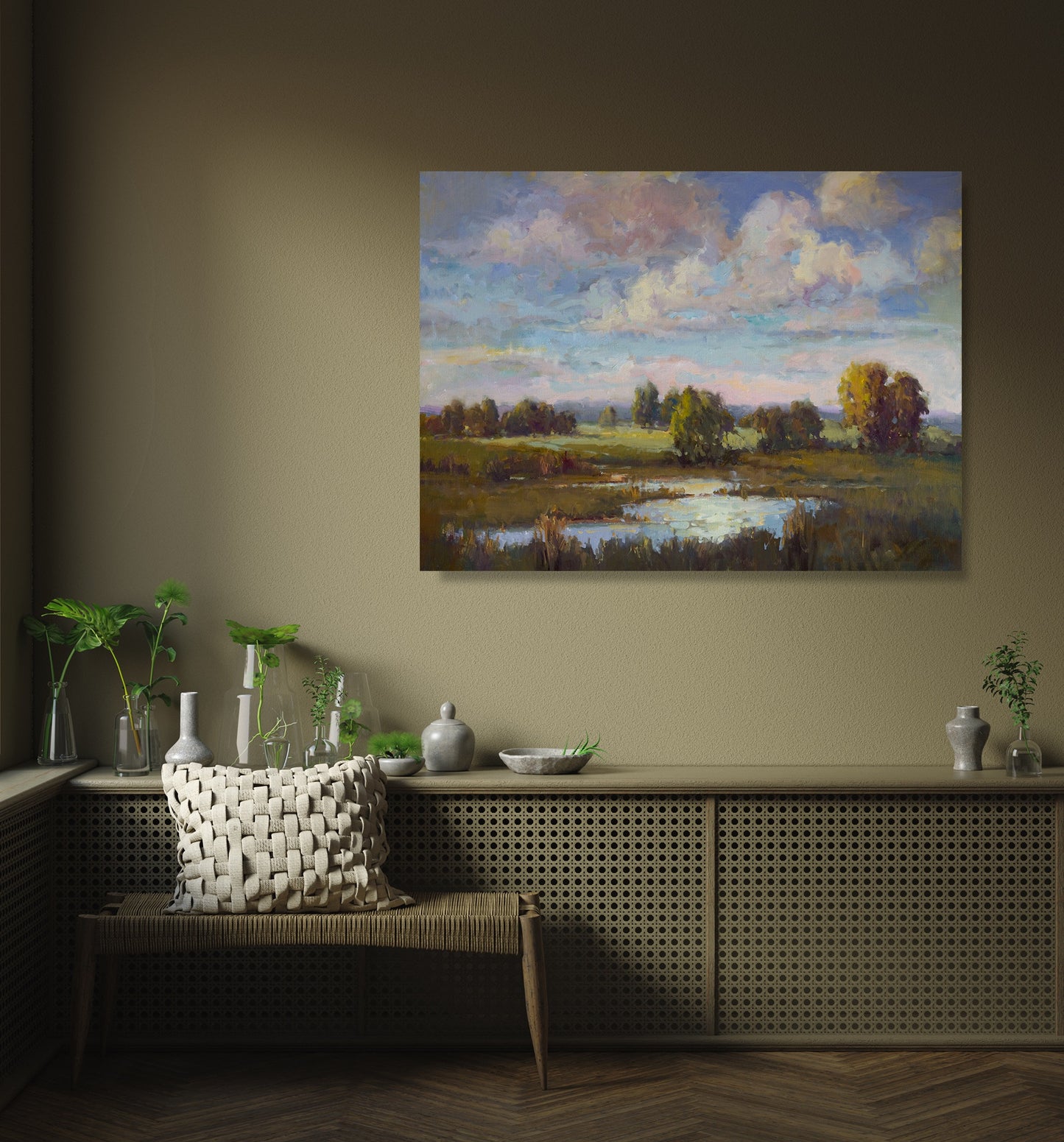 Low Country Daybreak High Gloss Metal Print