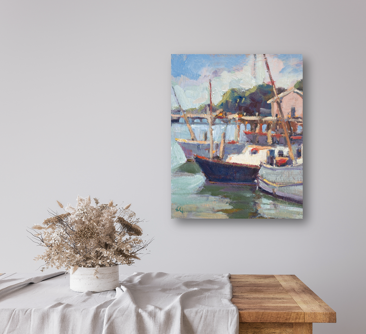 Marina Artist Enhanced Canvas Print