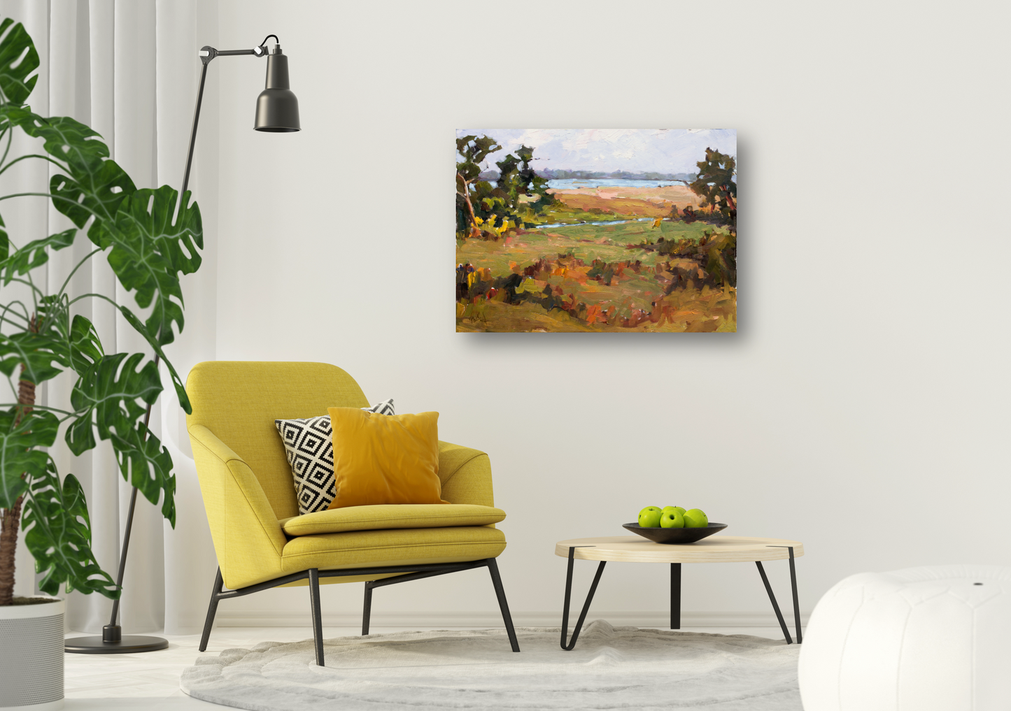 Marsh Light Artist Enhanced Canvas Print