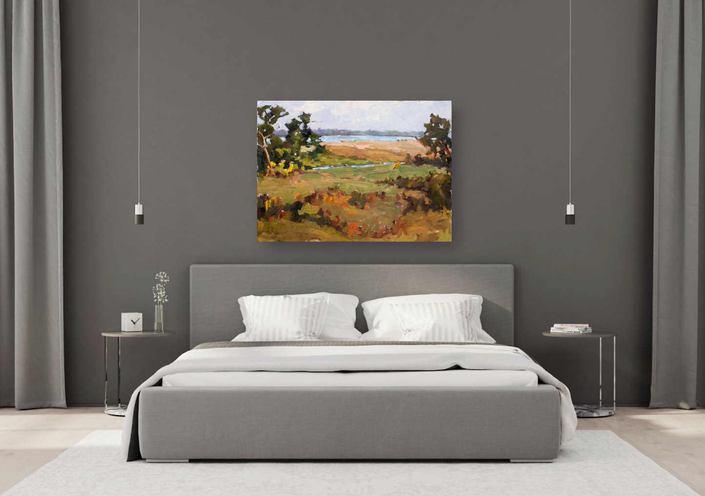 Marsh Light Artist Enhanced Canvas Print