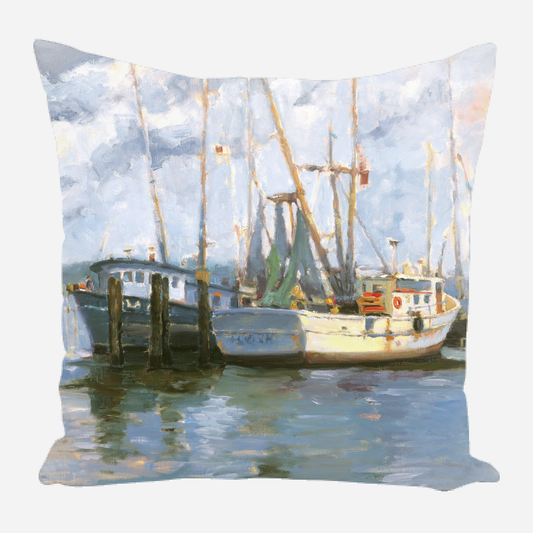 Mayport Shrimp Boats Pillow