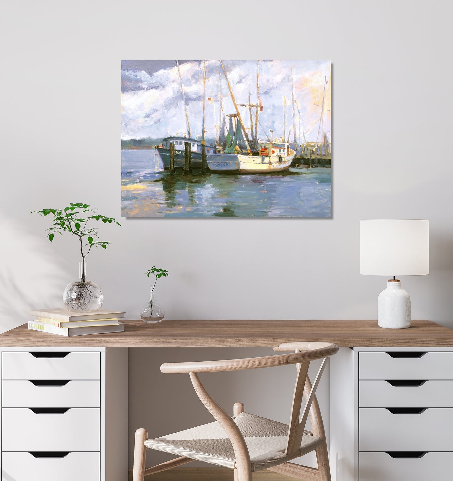 Mayport Shrimp Boats High Gloss Acrylic Print