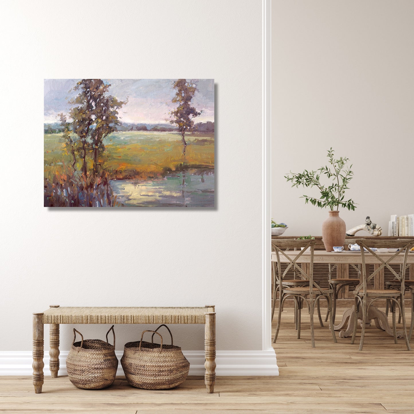 Morning on the Marsh High Gloss Acrylic Print