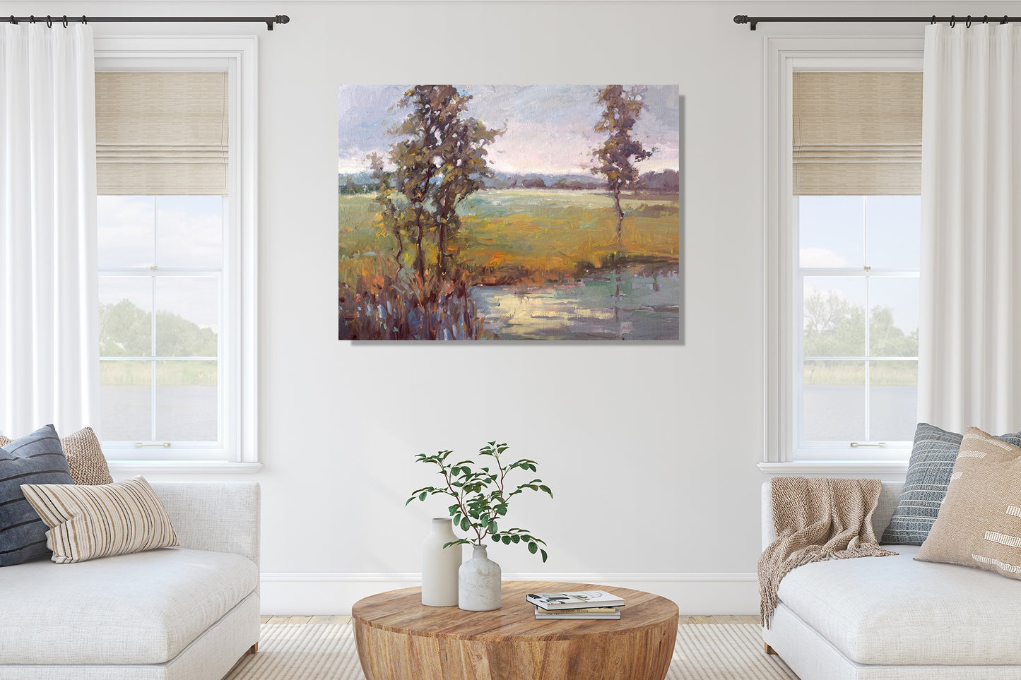 Morning on the Marsh High Gloss Acrylic Print