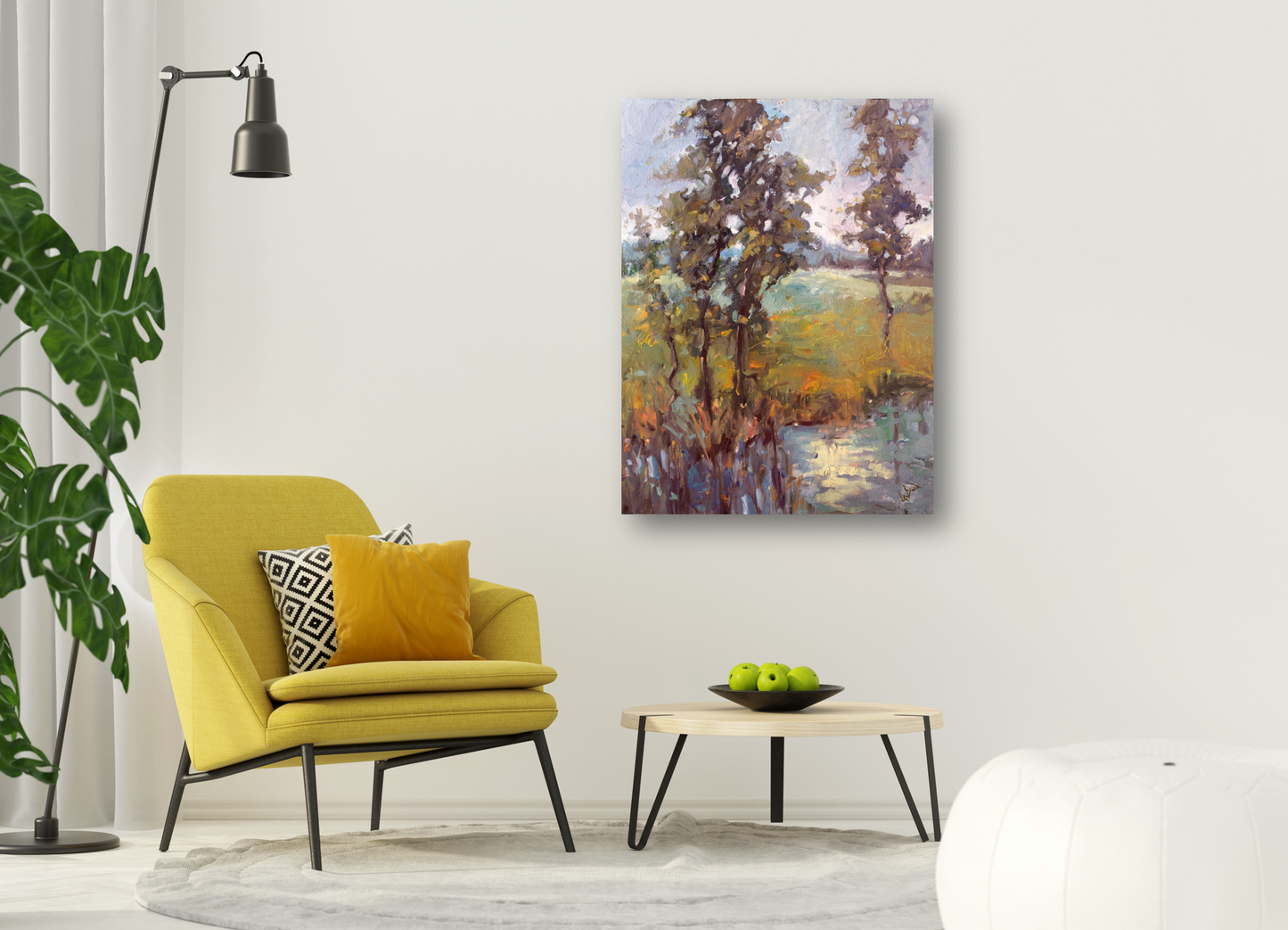 Morning on the Marsh Artist Enhanced Canvas Print