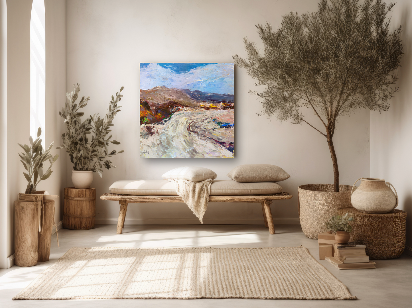 Mountain Pass Artist Canvas Enhanced Print