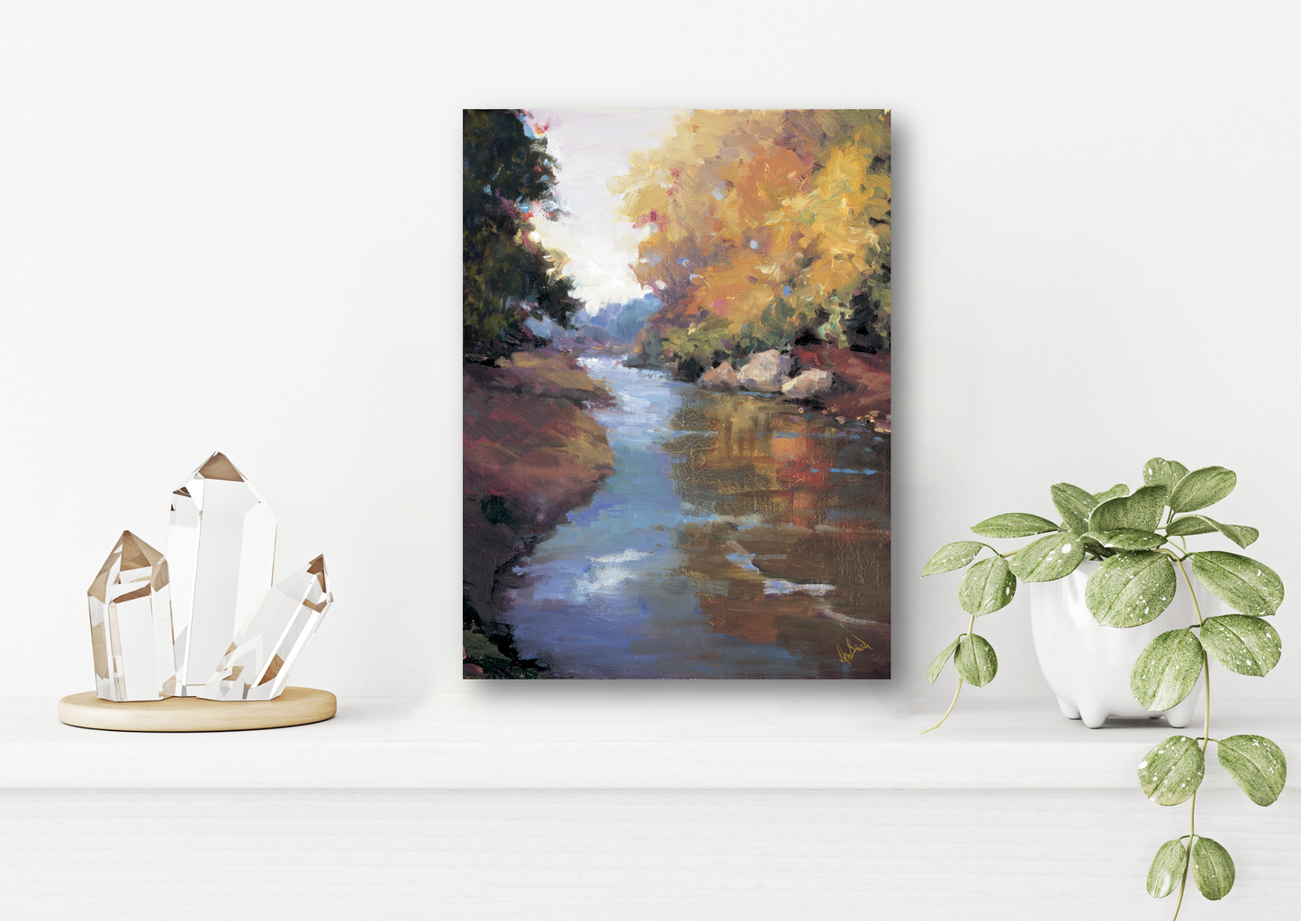 Mountain Stream Artist Enhanced Canvas Print