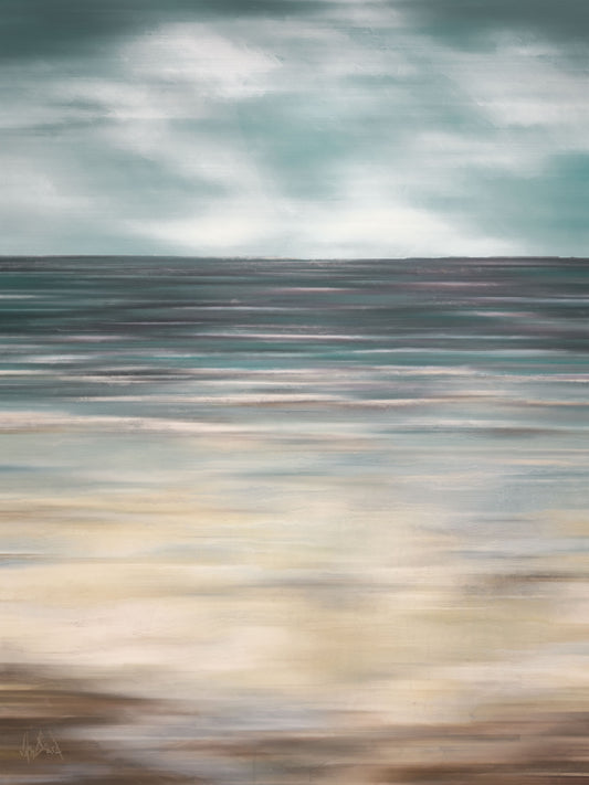 Ocean's Embrace Artist Enhanced Canvas Print