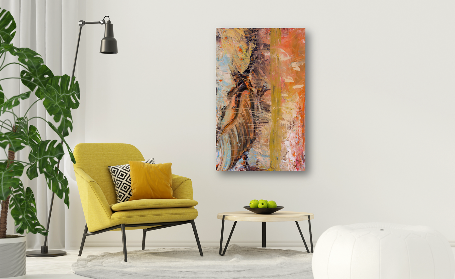 Orange Appeal Artist Enhanced Canvas Print