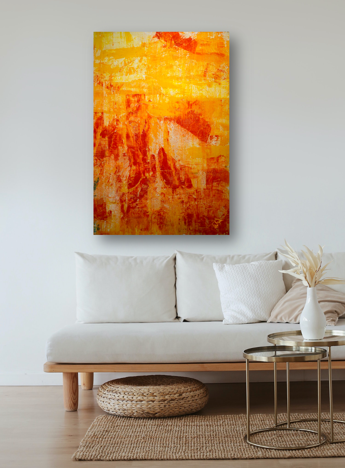 Orange Juice Artist Enhanced Canvas Print