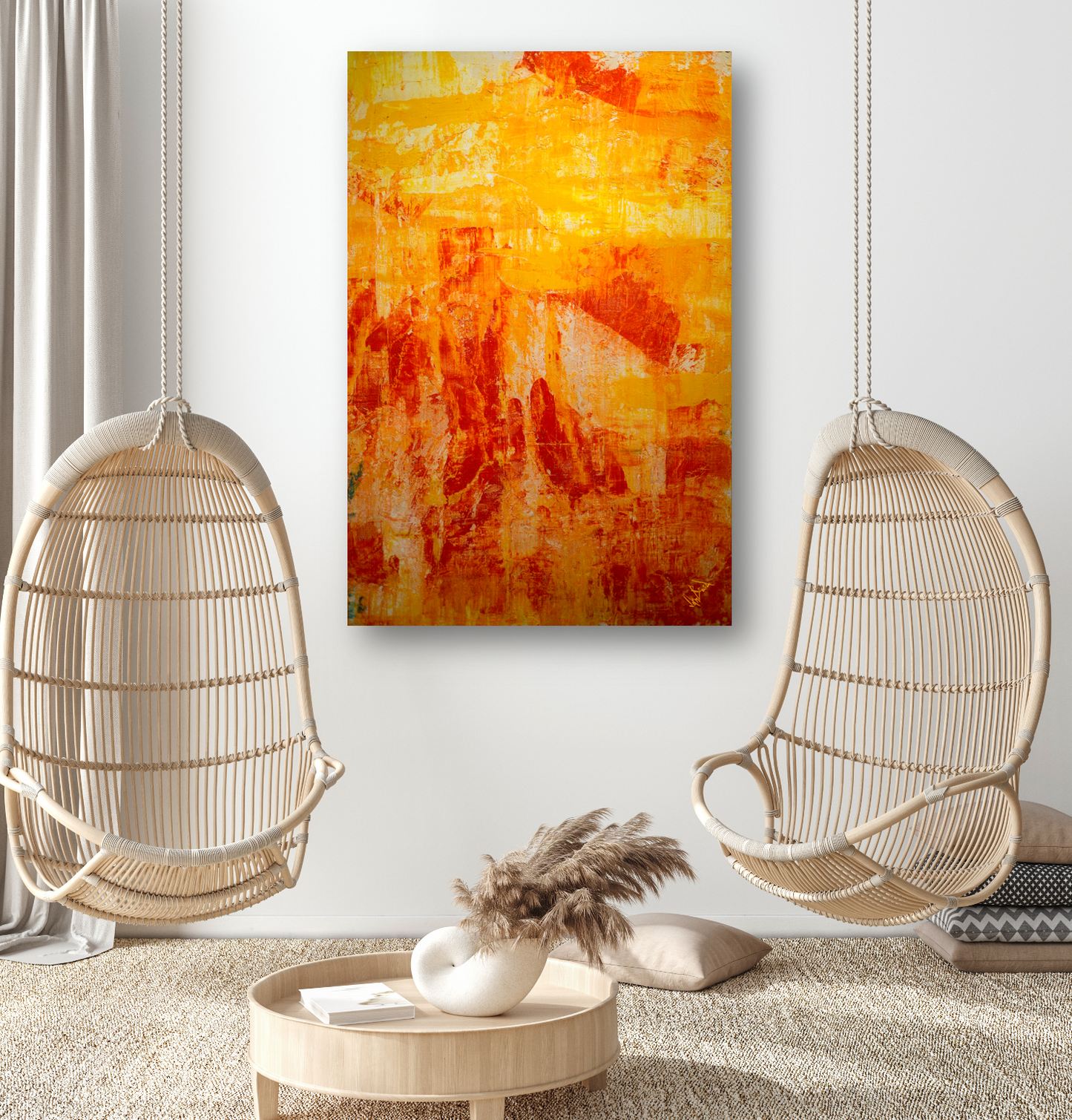 Orange Juice Artist Enhanced Canvas Print