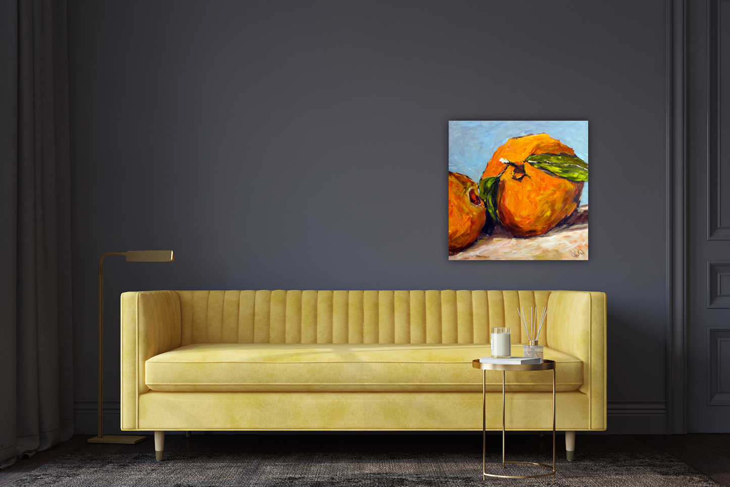 Oranges Glossy Poster Print