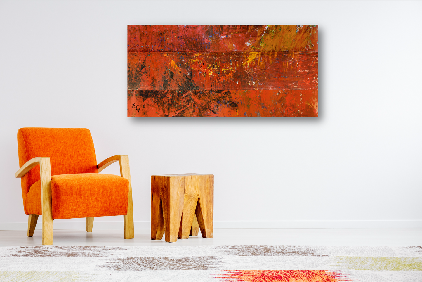 Red October Artist Enhanced Canvas Print