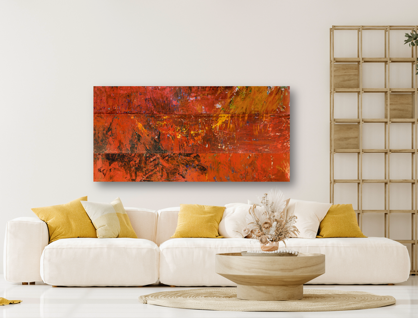 Red October Artist Enhanced Canvas Print