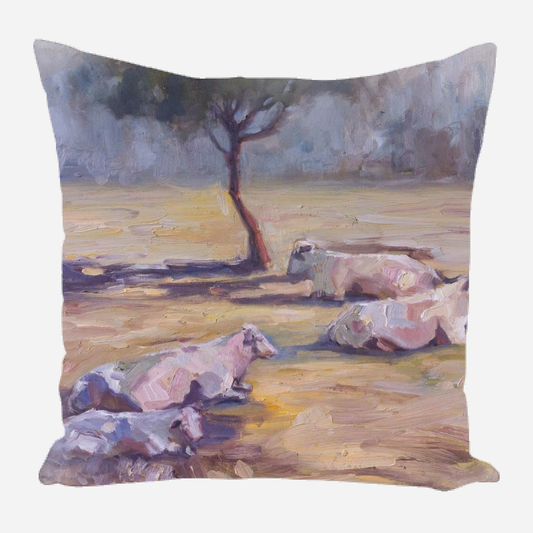 Resting Cows Pillow