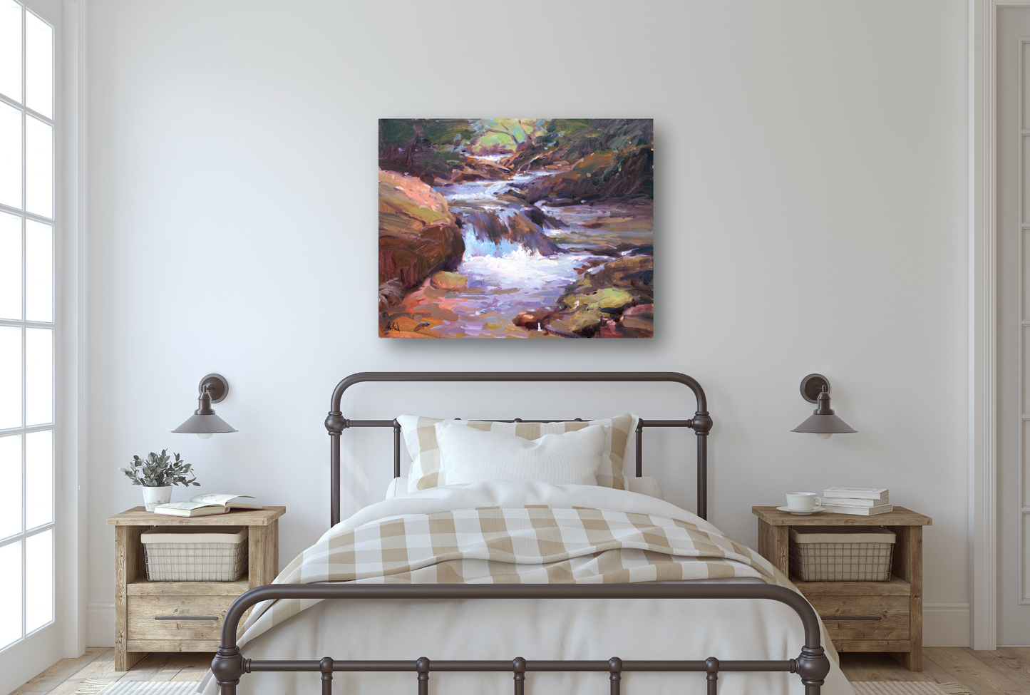 River Rapid Artist Enhanced Canvas Print