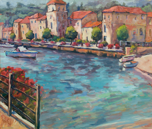 Riverside Artist Enhanced Canvas Print