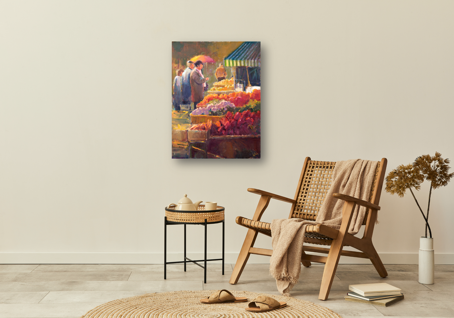 Spanish Market Artist Enhanced Canvas Print