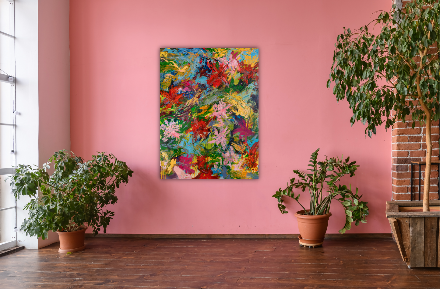 Spring Blooms Artist Enhanced Canvas Print