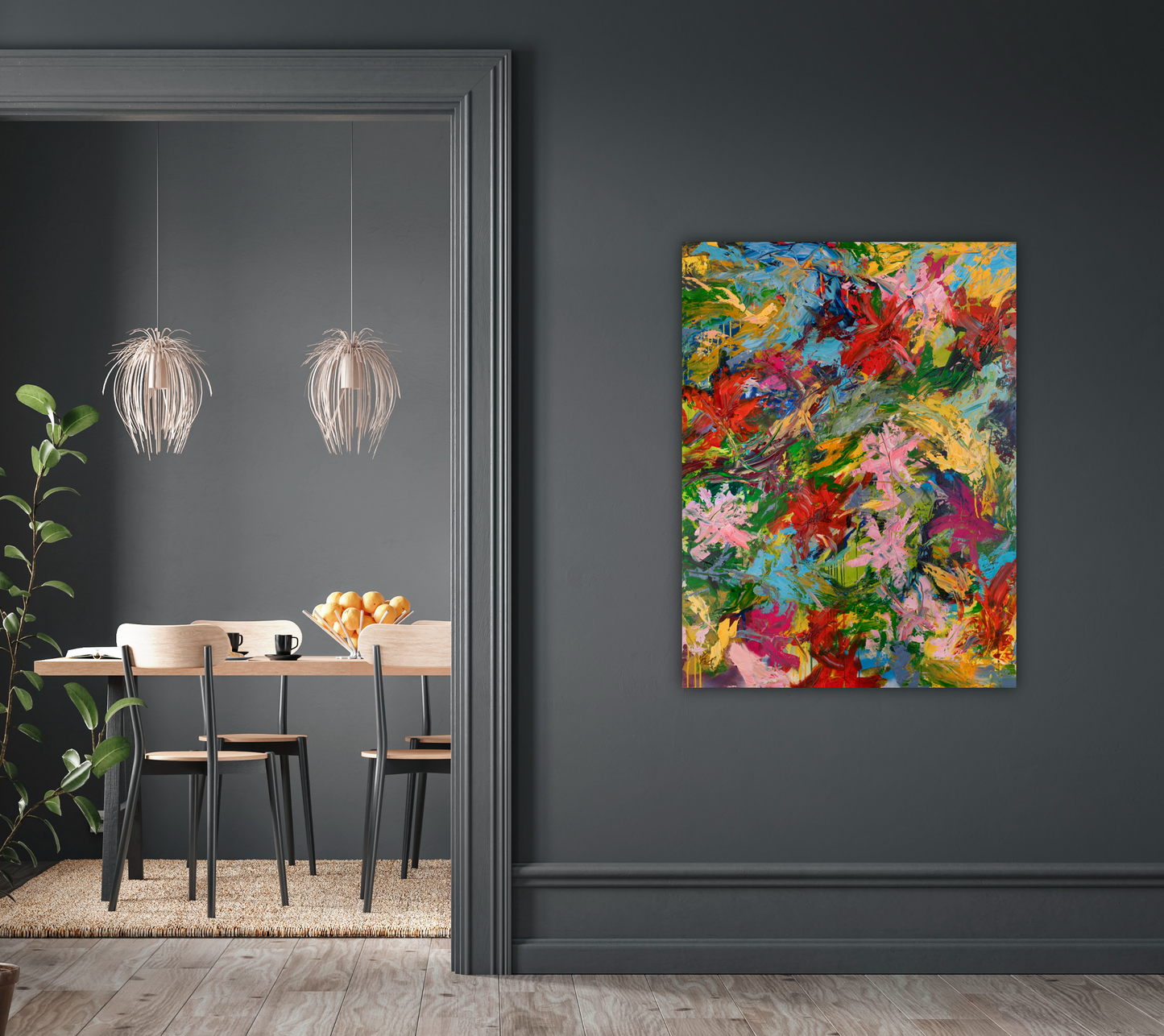 Spring Blooms Artist Enhanced Canvas Print