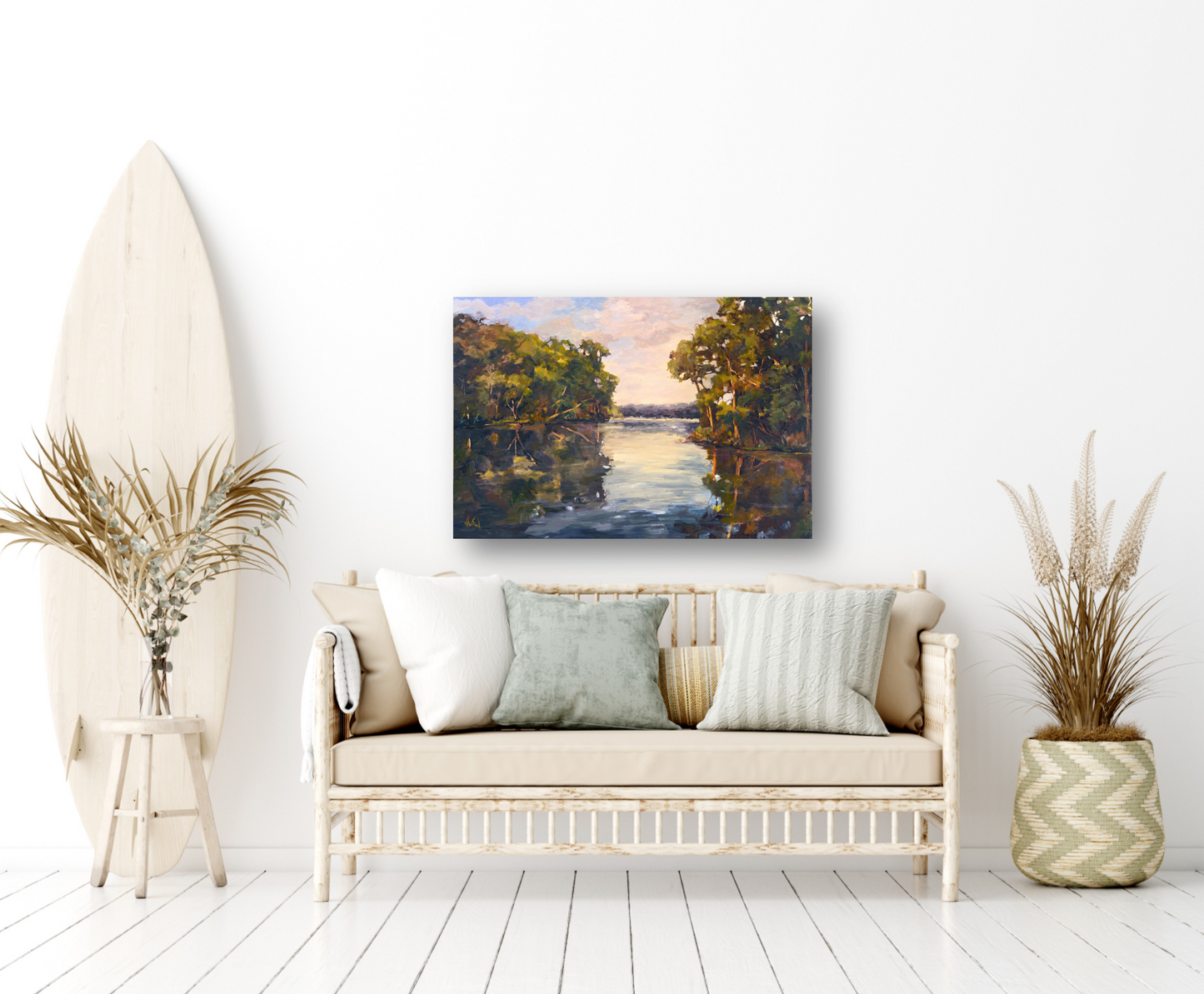 Still Water Artist Enhanced Canvas Print