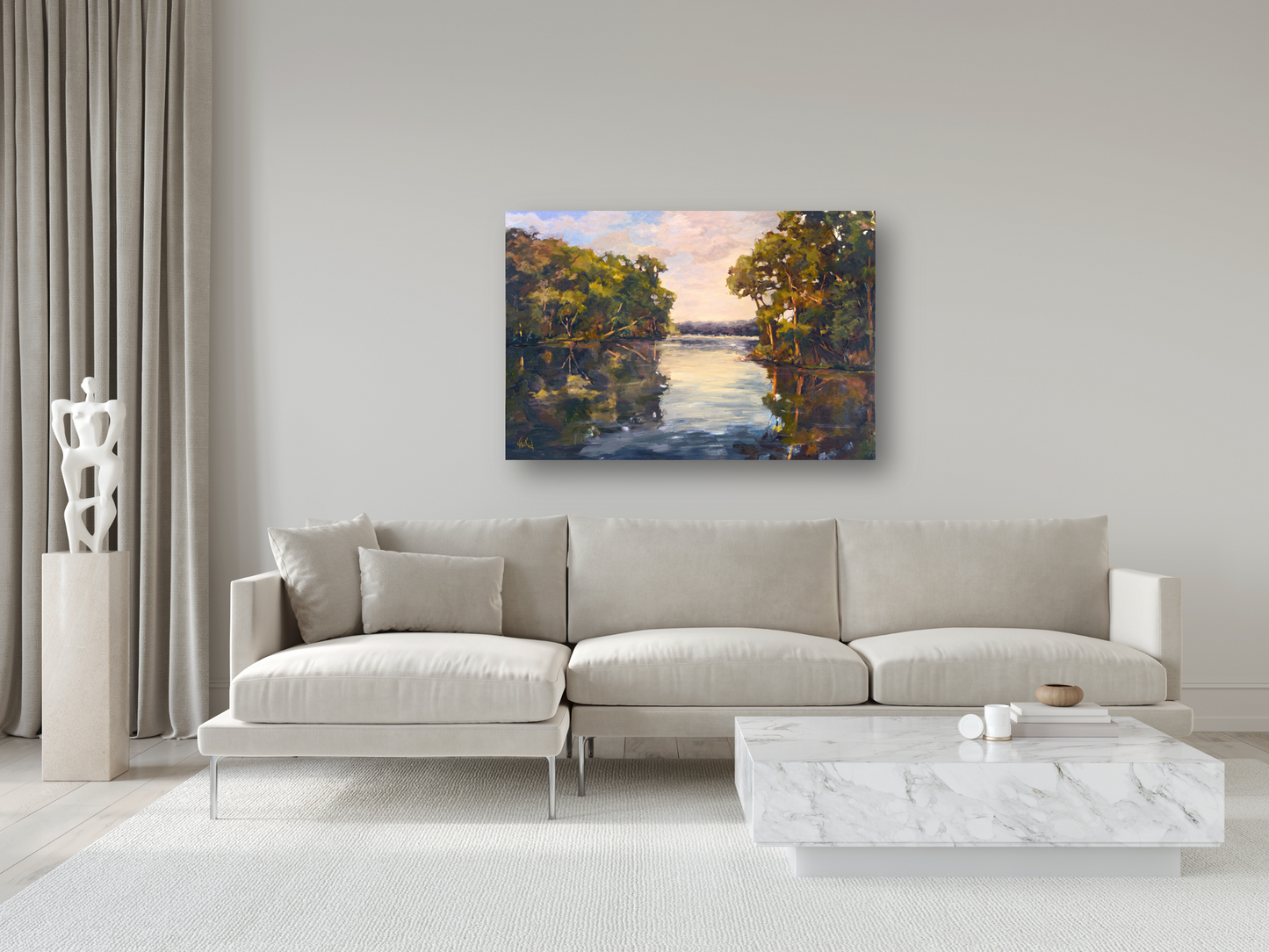 Still Water Artist Enhanced Canvas Print