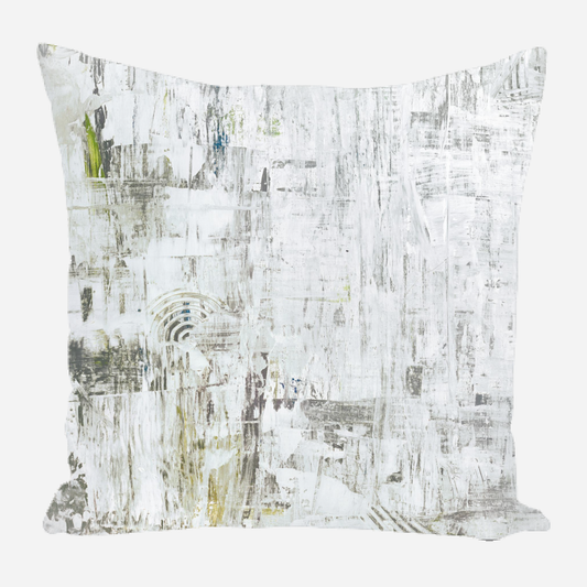 Taupe Gray Abstract Pillow