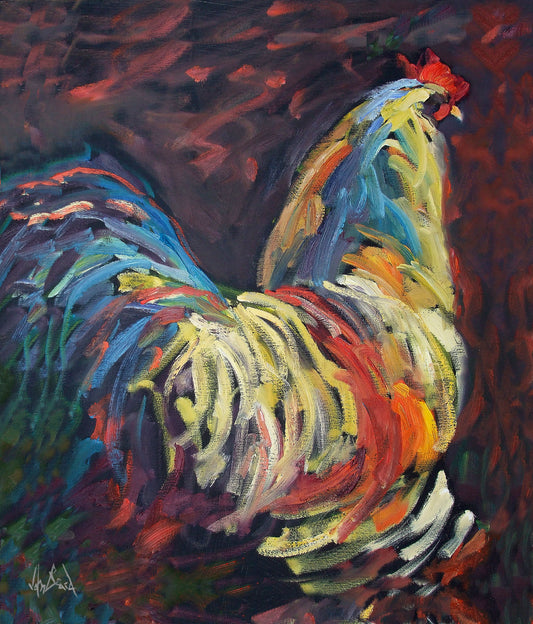 Terry's Chicken Artist Enhanced Canvas Print