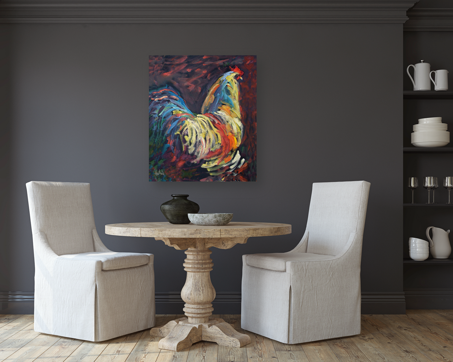 Terry's Chicken Artist Enhanced Canvas Print