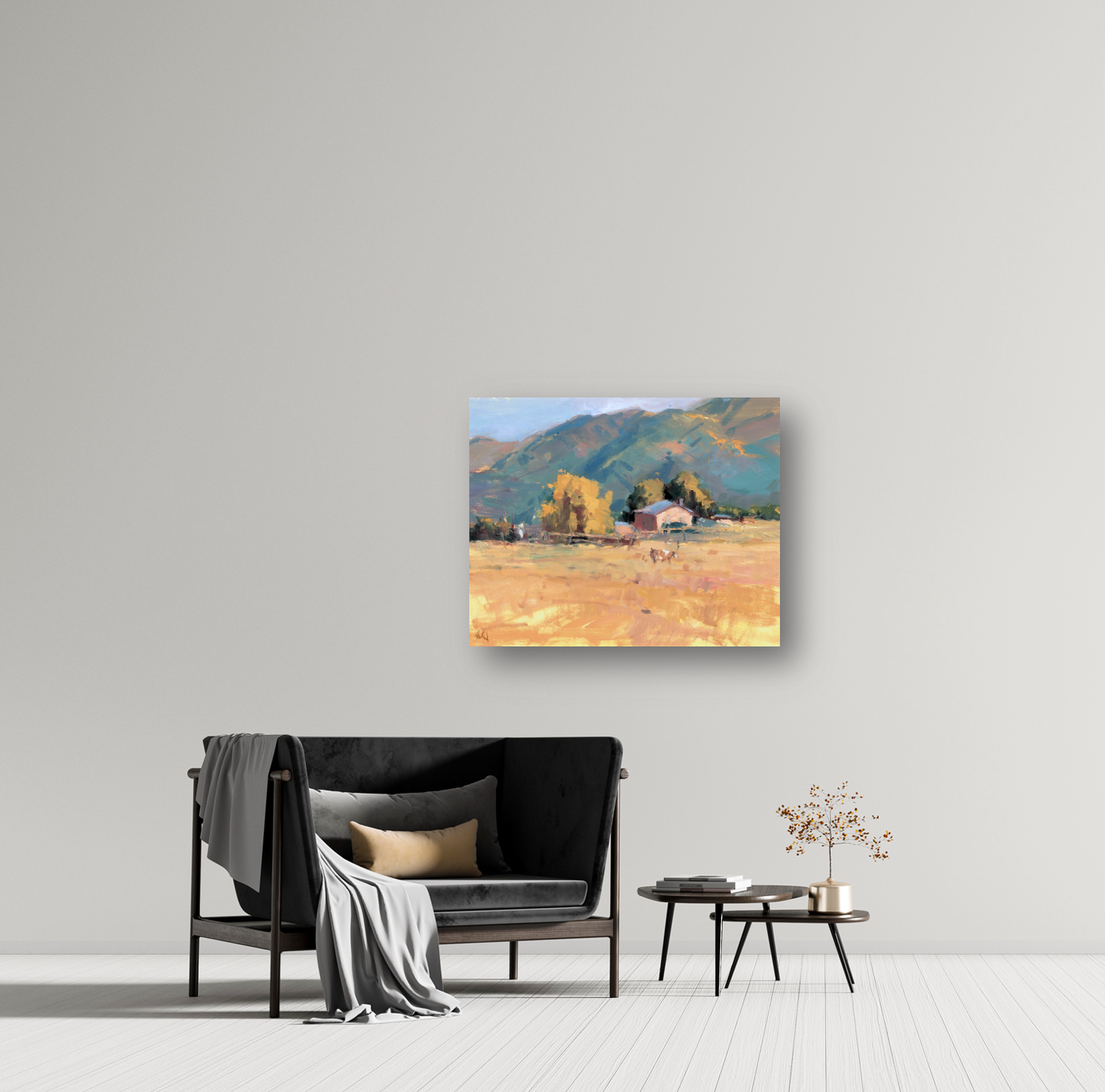 Tranquil Valley Artist Enhanced Canvas Print