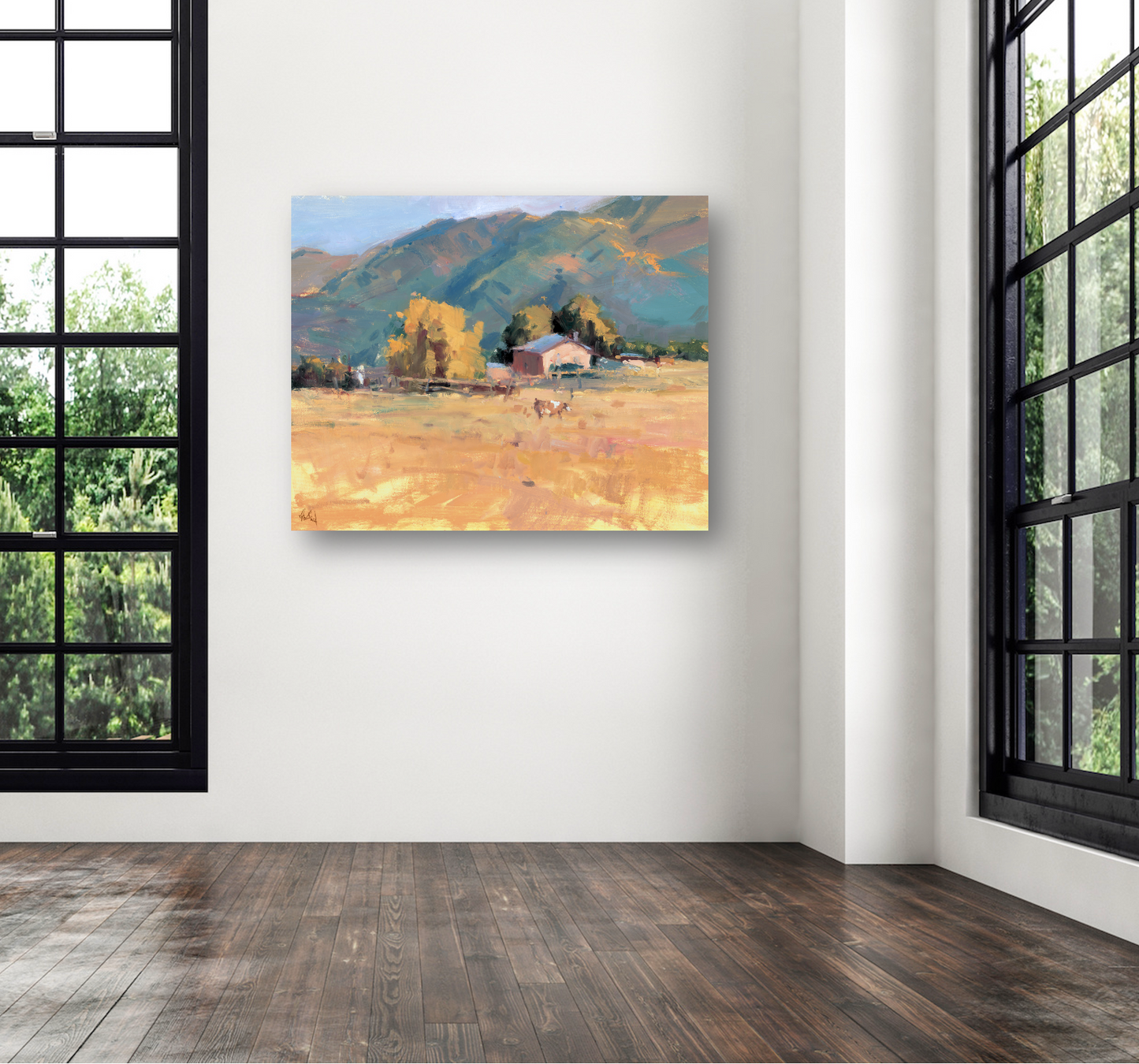 Tranquil Valley Artist Enhanced Canvas Print