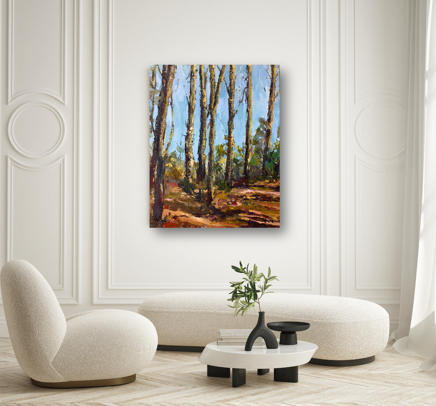 Trees III Artist Enhanced Canvas Print