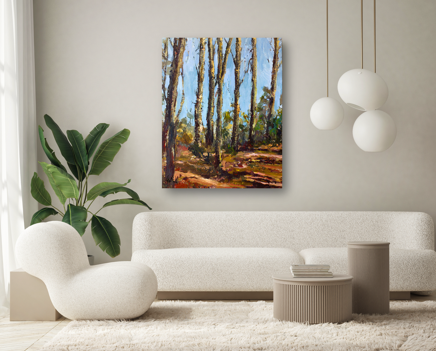 Trees III Artist Enhanced Canvas Print