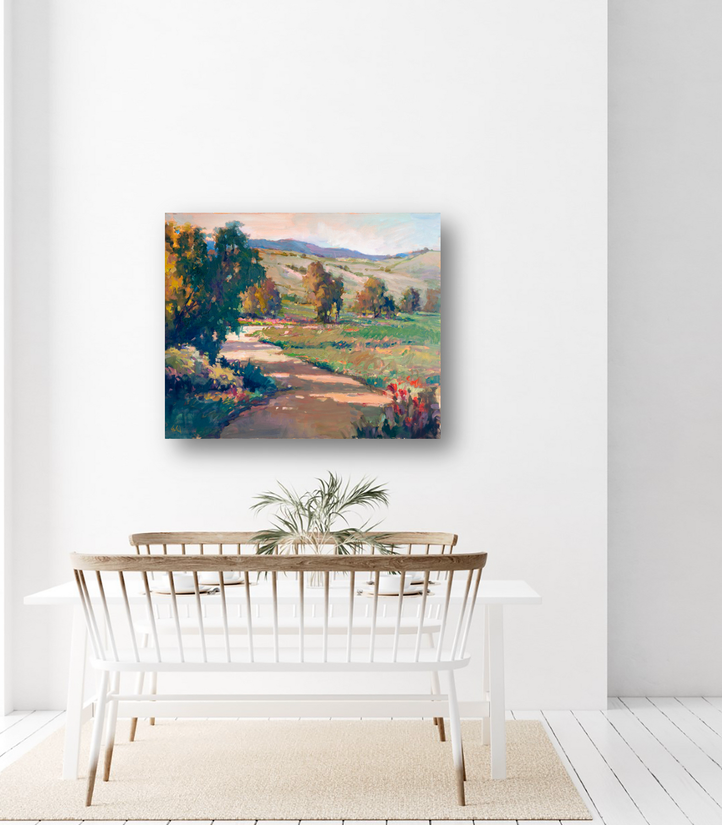 Tuscan Meadow Artist Enhanced Canvas Print