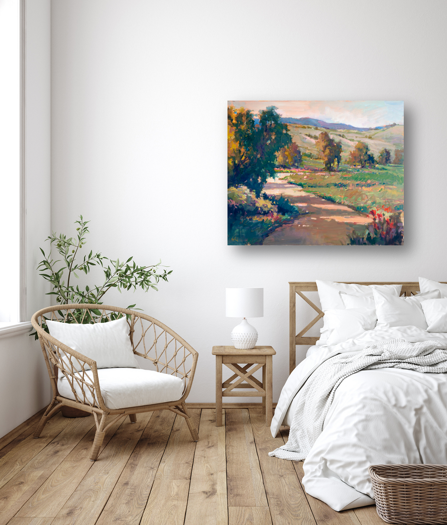 Tuscan Meadow Artist Enhanced Canvas Print