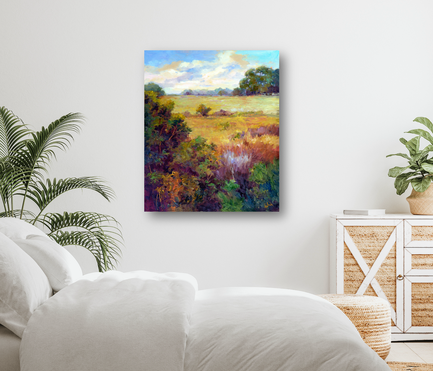 View of the Marsh Artist Enhanced Canvas Print