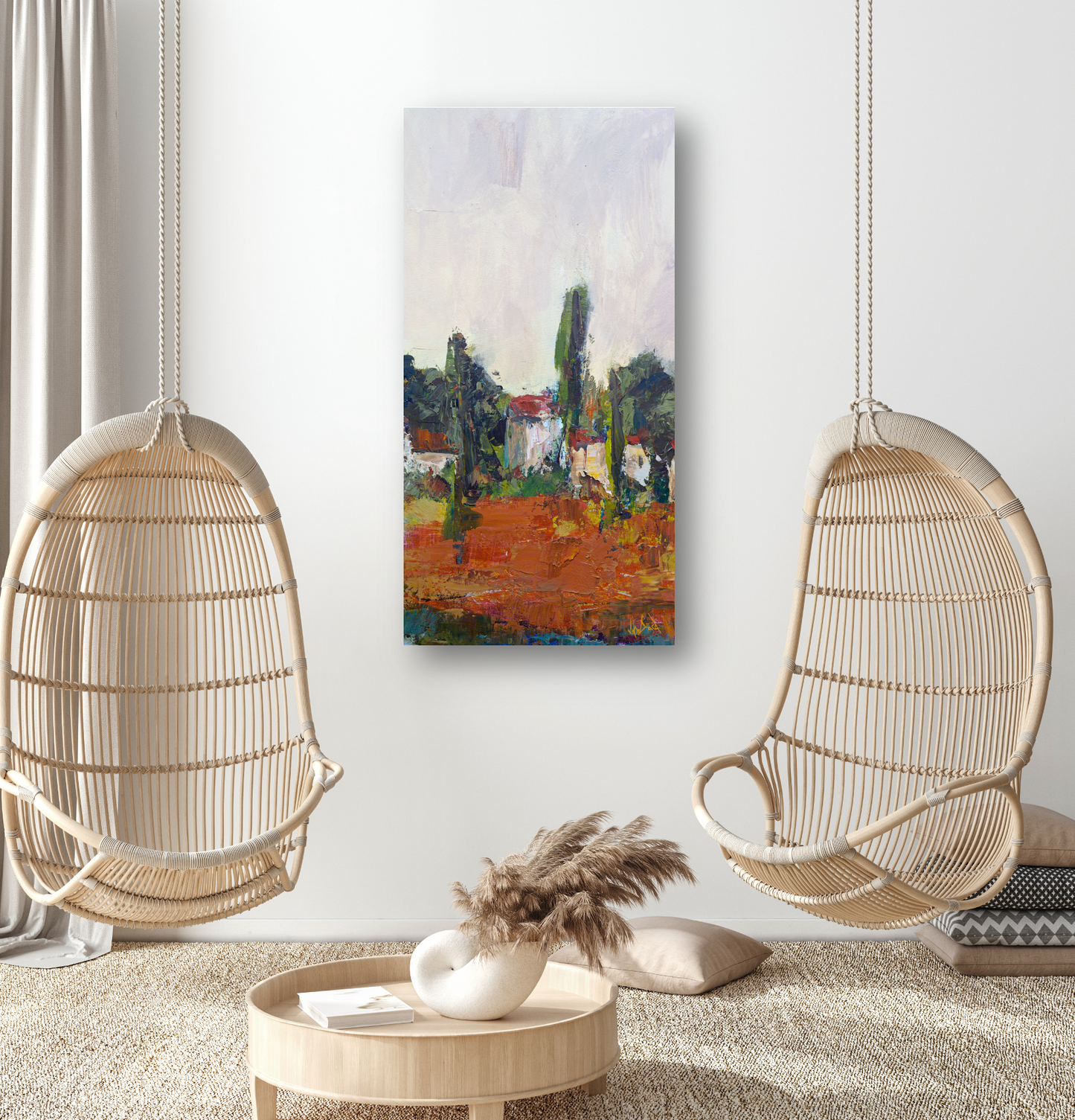 Village II Artist Enhanced Canvas Print