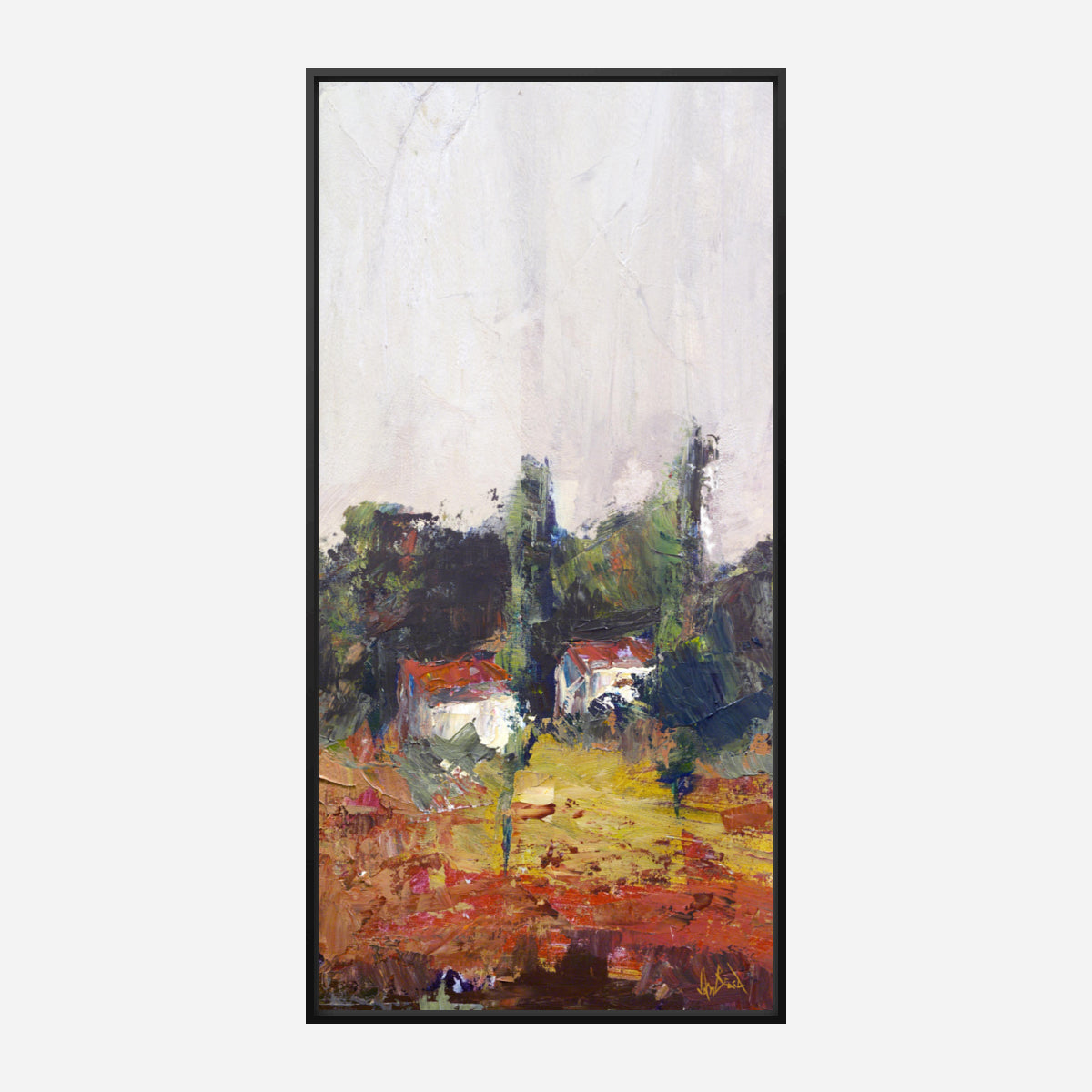 Village I Artist Enhanced Canvas Print