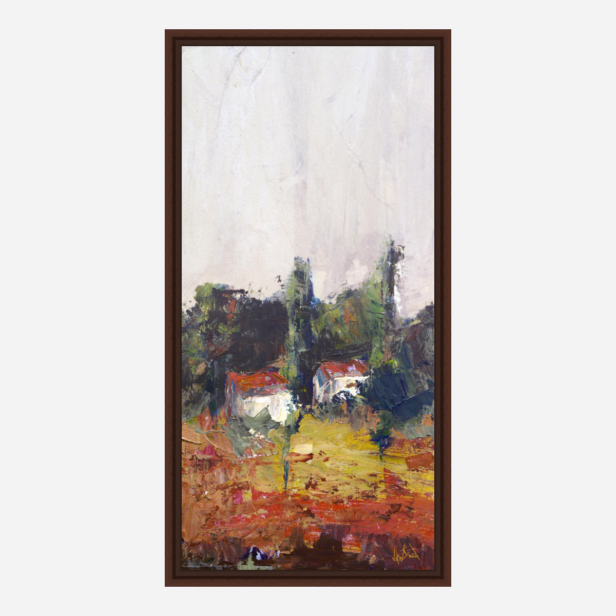 Village I Artist Enhanced Canvas Print