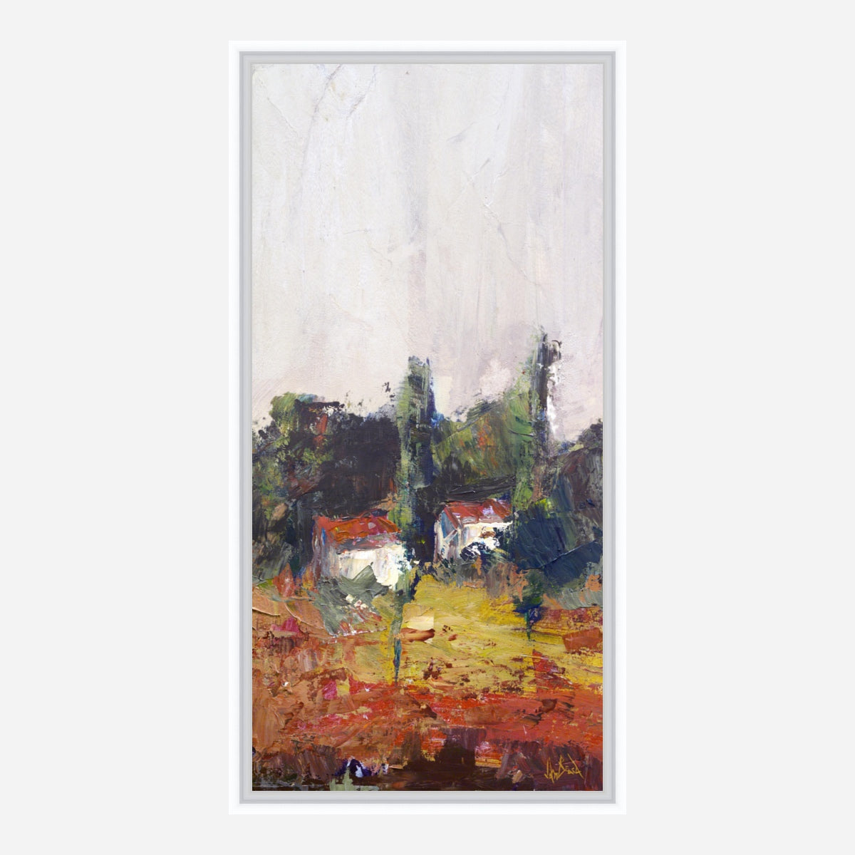 Village I Artist Enhanced Canvas Print