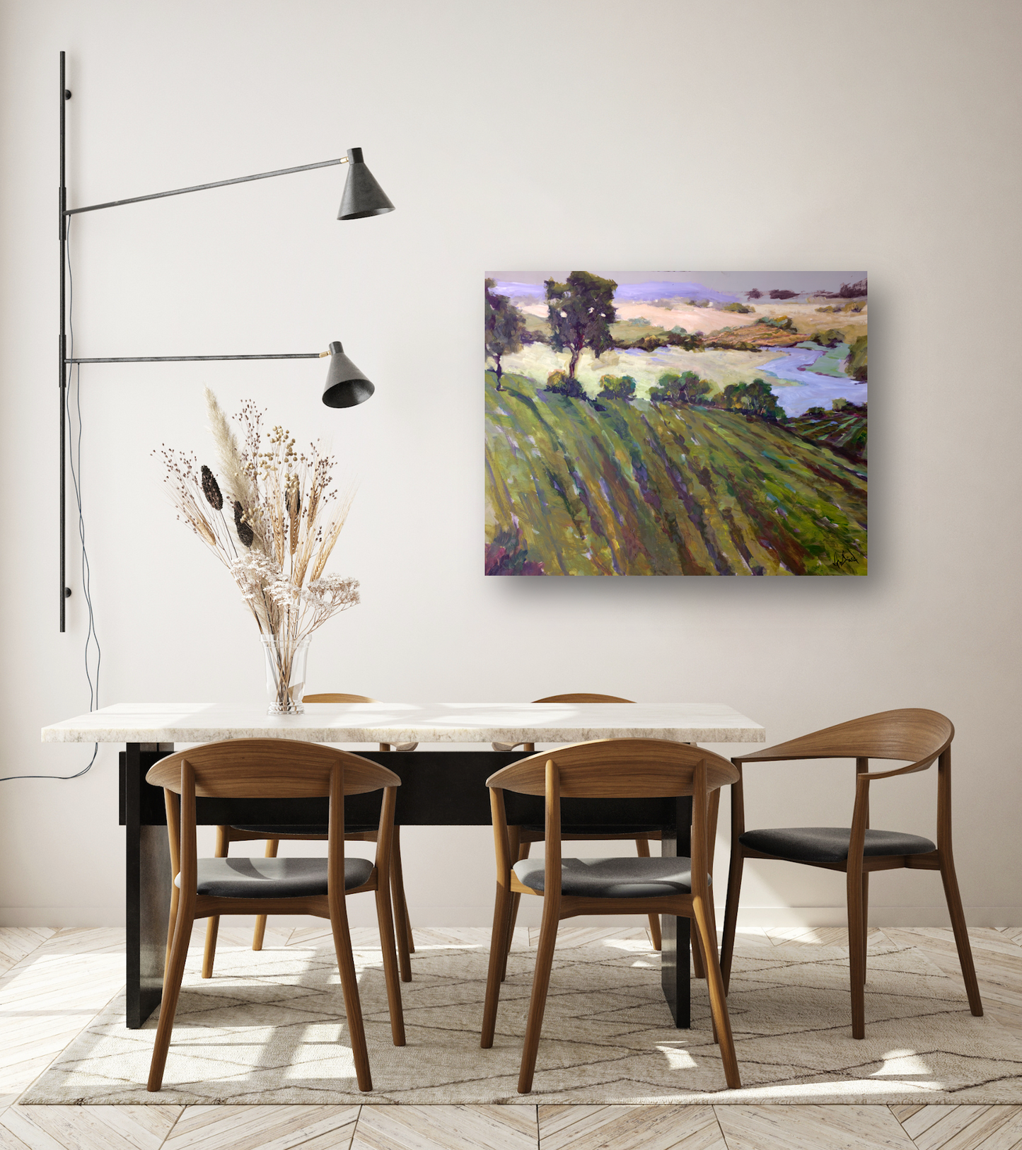 Vineyard Artist Enhanced Canvas Print