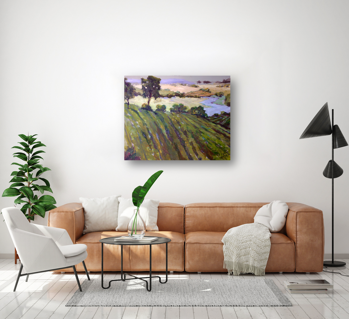 Vineyard Artist Enhanced Canvas Print