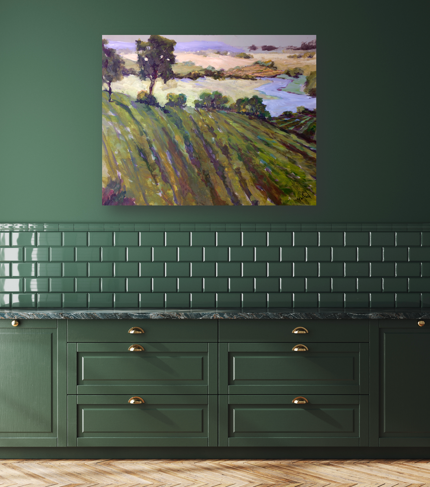 Vineyard Artist Enhanced Canvas Print