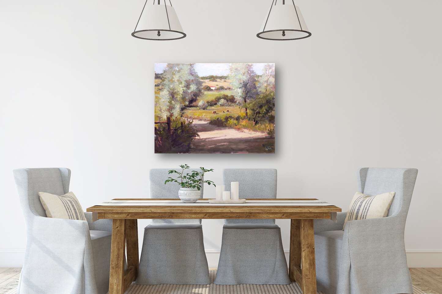 Willows Artist Enhanced Canvas Print