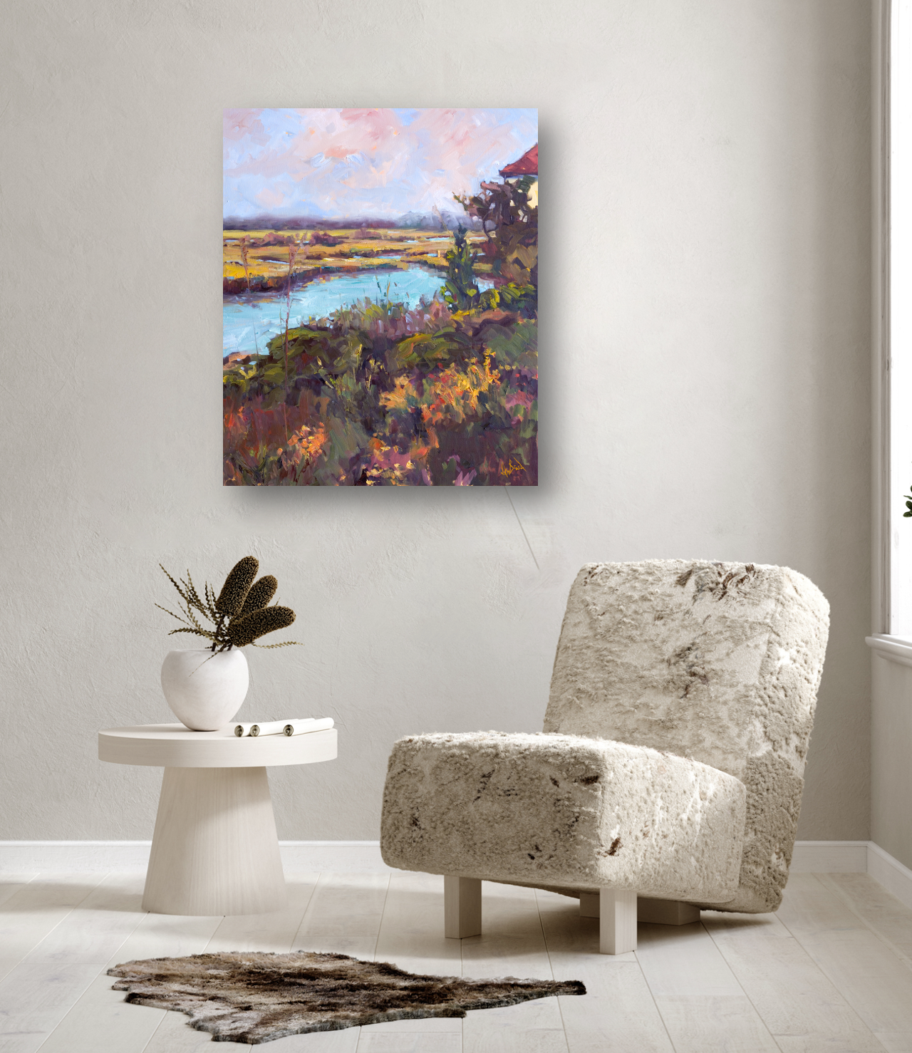 Wilmington Marsh Artist Enhanced Canvas Print