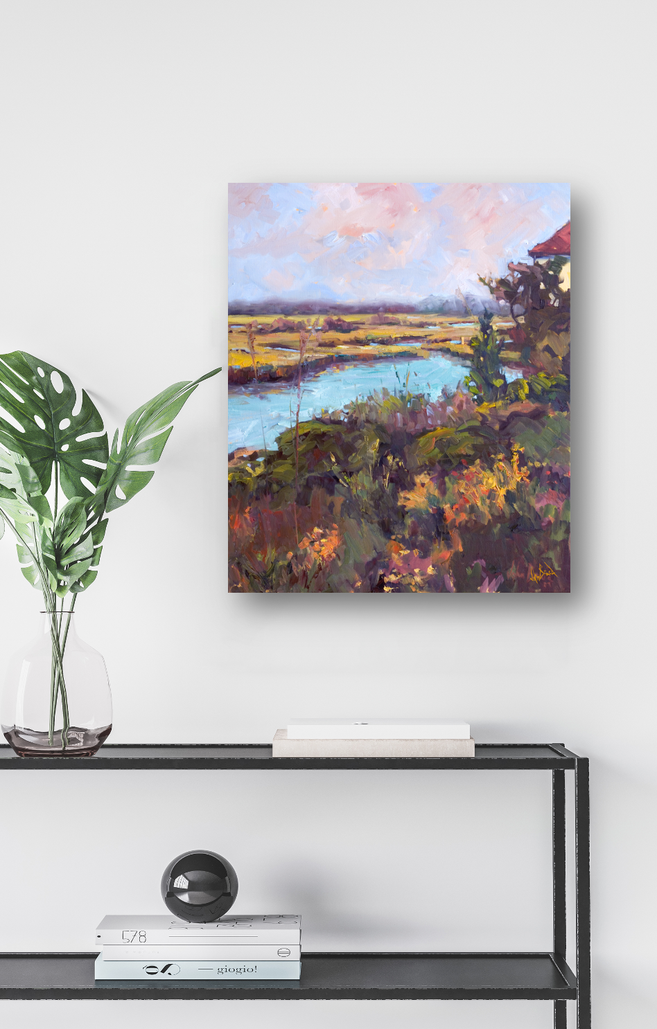 Wilmington Marsh Artist Enhanced Canvas Print