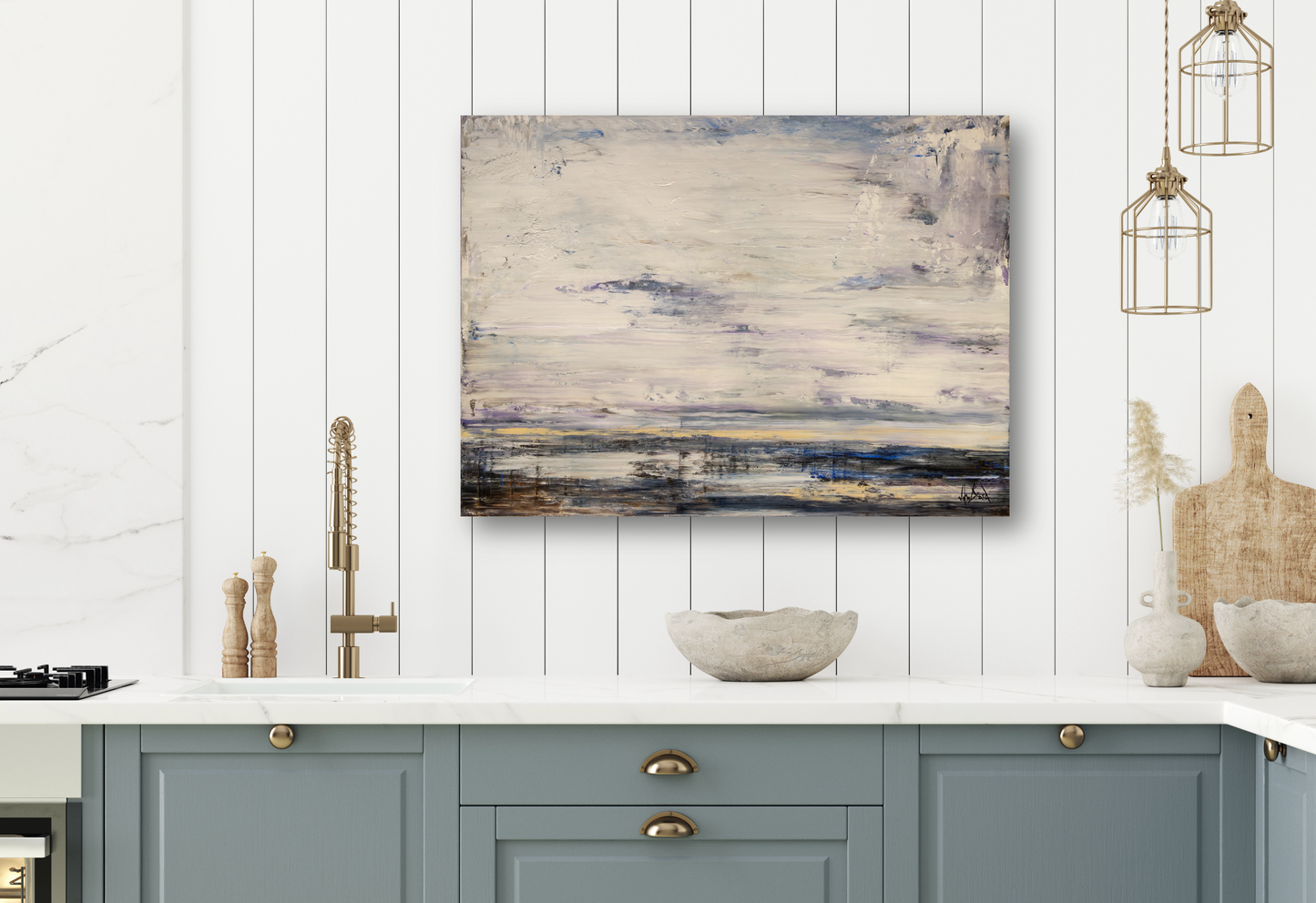 Windy Coast Artist Enhanced Canvas Print