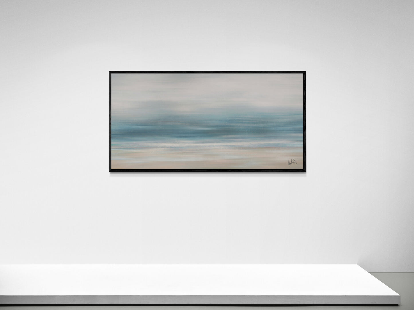 Tranquil Shore Artist Enhanced Canvas Print