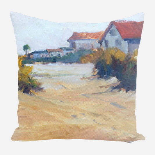 Boats on the Beach Pillow