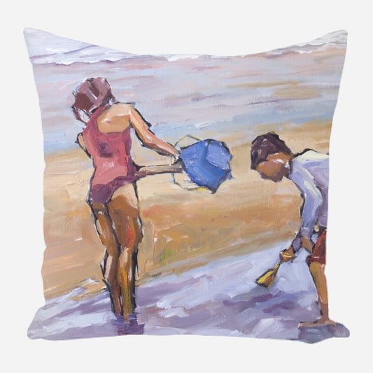 Blue Bucket Pillow